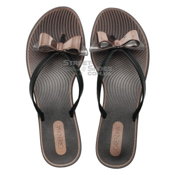 Женские вьетнамки Grendha Charmosa Rast Fem 17599-90058 чёрный-золотой 3
